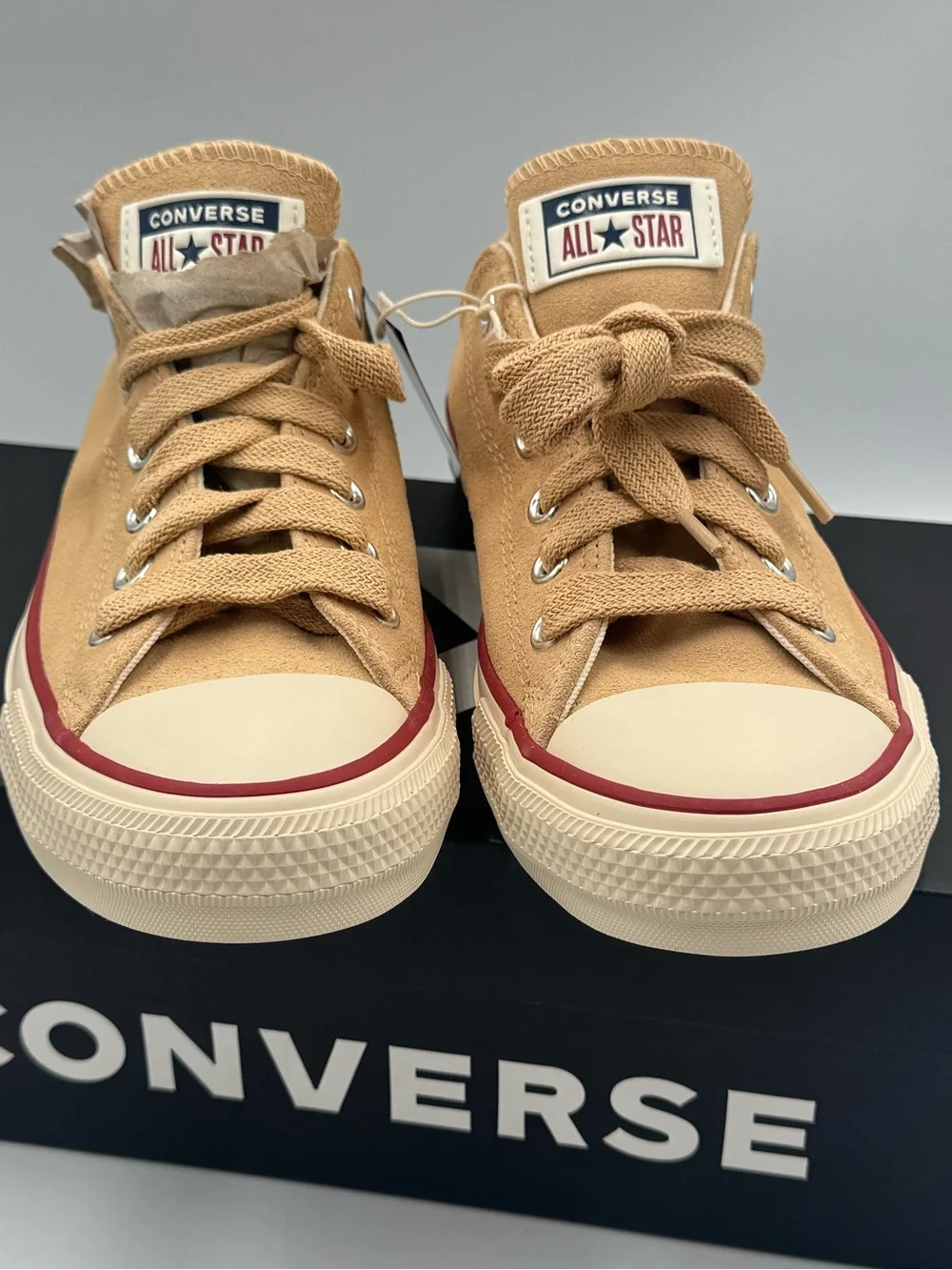 Converse CTAS Ox Suede Coastal Dune Natural Ivory Sneakers Women’s 9 NIB - Picture 10 of 12